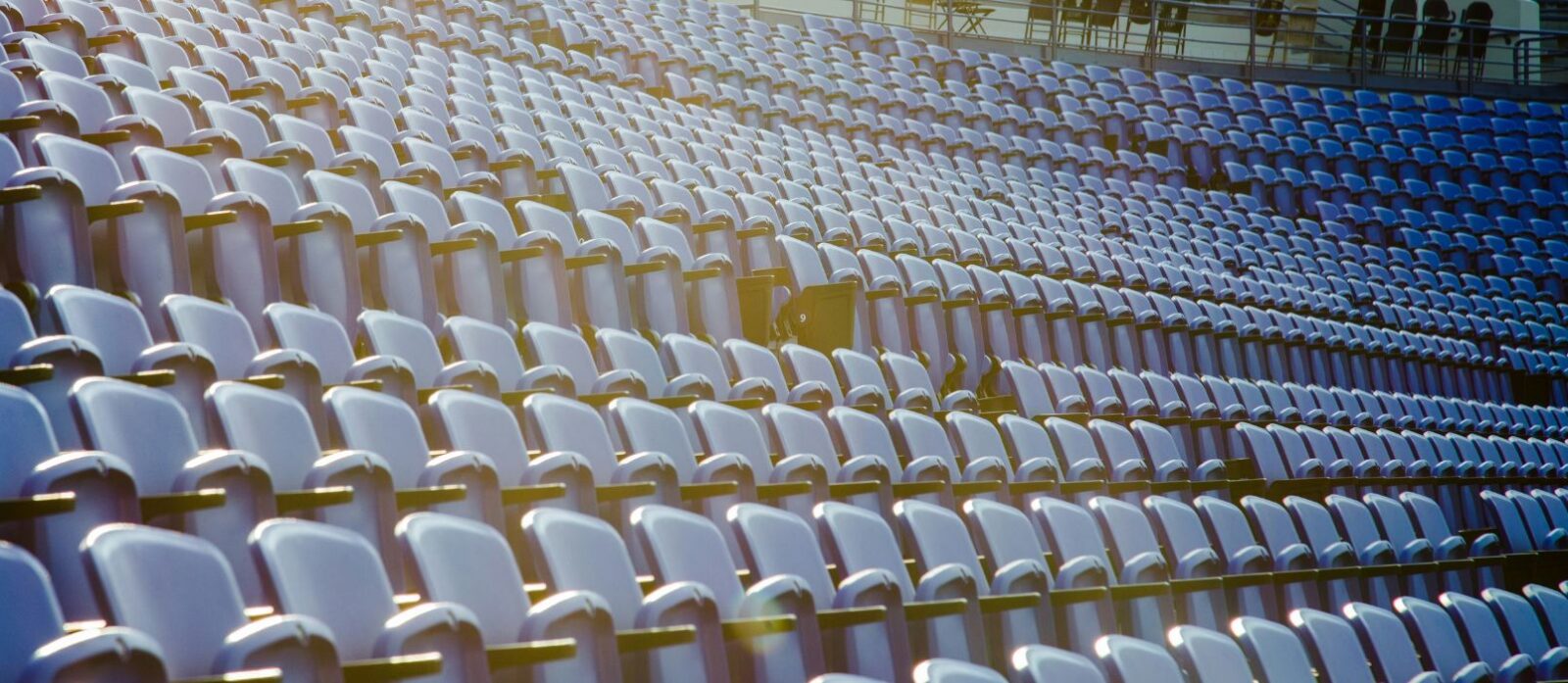 empty stadium chairs