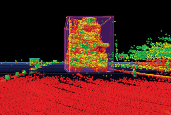 Point Cloud image of a truck